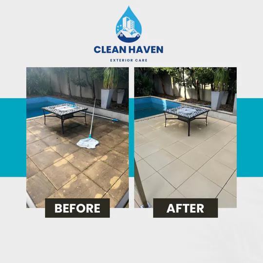 Paver Restoration, before and after cleaning by CleanHaven