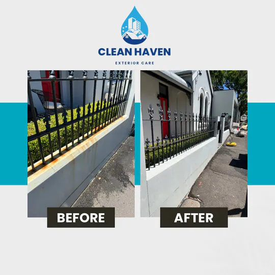 Rust Stain Removal, before and after cleaning by CleanHaven