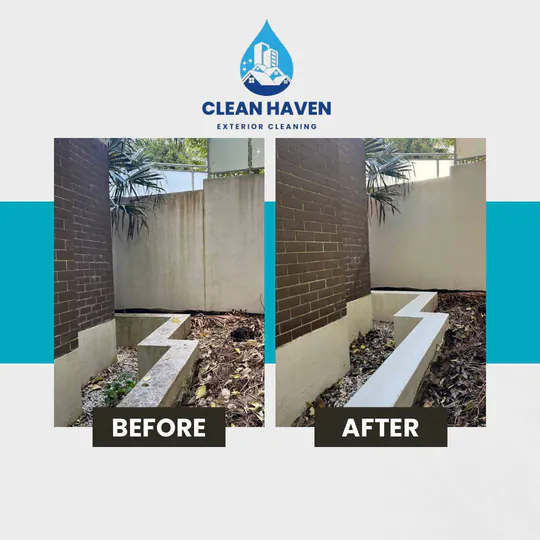 Sidewall & Divider Cleaning, before and after cleaning by CleanHaven